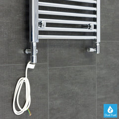 Single Heat Dual Fuel Kit with Corner Valve For Towel Rail