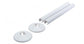 White 200mm Talon Snappit Towel Rail Radiator Pipe Covers Collars Black, White, Chrome, Anthracite