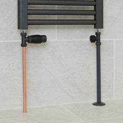 Talon Snappit Towel Rail Radiator Pipe Covers Collars Black, White, Chrome, Anthracite