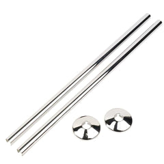 Chrome 500mm Talon Snappit Towel Rail Radiator Pipe Covers Collars Black, White, Chrome, Anthracite