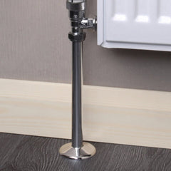 Talon Snappit Towel Rail Radiator Pipe Covers Collars Black, White, Chrome, Anthracite