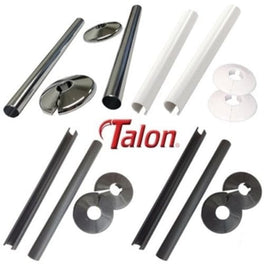 Talon Snappit Towel Rail Radiator Pipe Covers Collars Black, White, Chrome, Anthracite