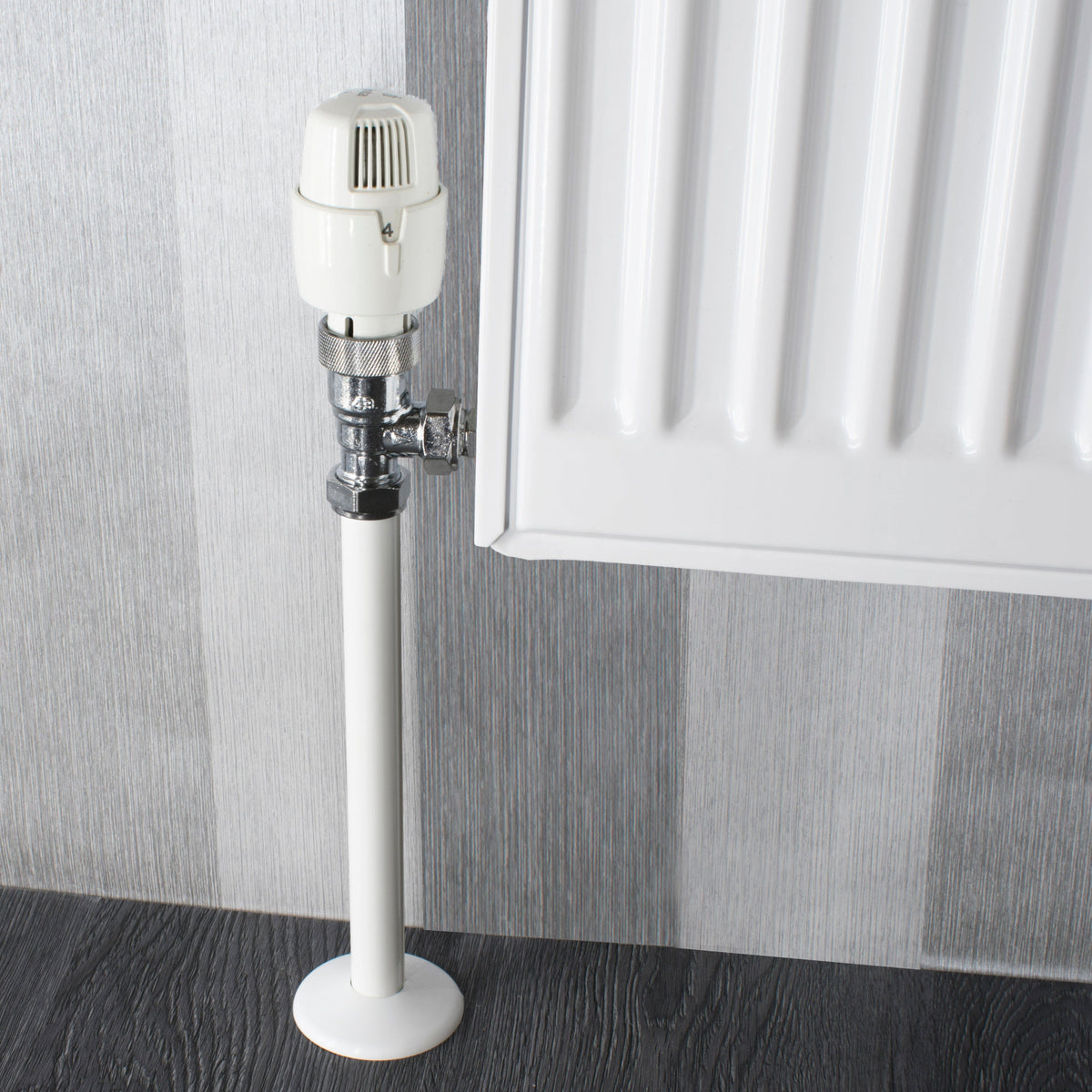 Talon Snappit Towel Rail Radiator Pipe Covers Collars Black, White, Chrome, Anthracite