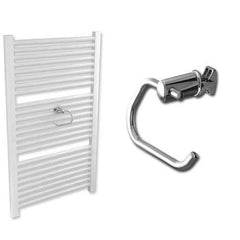 Towel Radiator Roll Holder for Heated Towel Rail Radiator Chrome or White