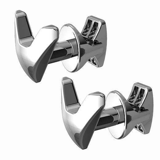 Chrome V Shape Peg Extra Hanger Hooks For Heated Towel Rail Radiators White / Chrome