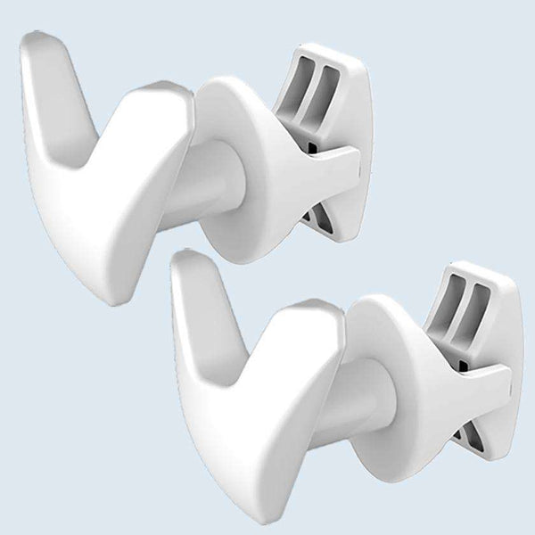 Chrome V Shape Peg Extra Hanger Hooks For Heated Towel Rail Radiators White / Chrome