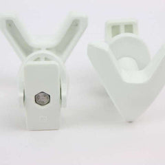 Chrome V Shape Peg Extra Hanger Hooks For Heated Towel Rail Radiators White / Chrome