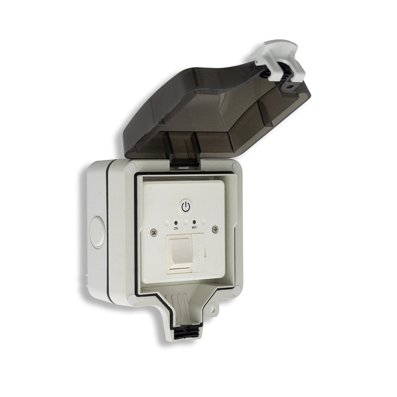 Waterproof Case and Fused Spur & Wifi Timer Combination Wall Controller