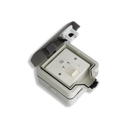 Waterproof Case and Fused Spur & Wifi Timer Combination Wall Controller