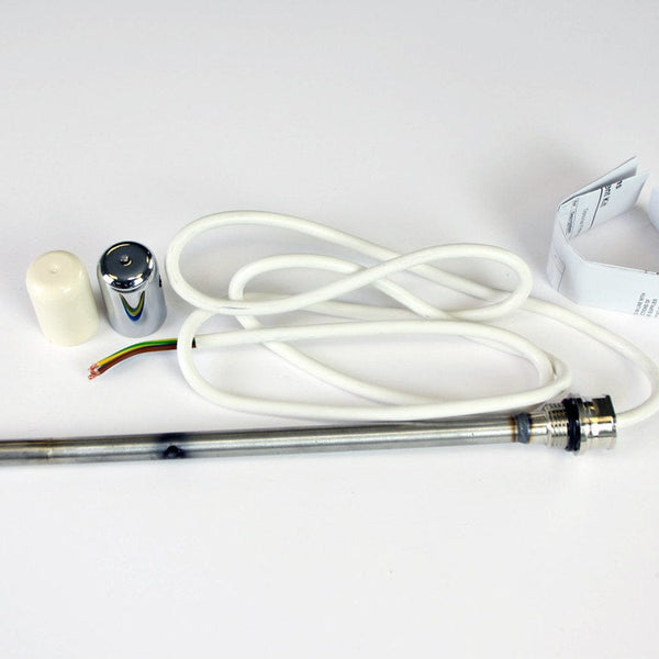 White Single Heat Dual Fuel Kit For Heated Towel Rail Radiator
