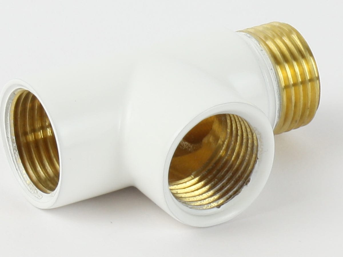 White Single Heat Dual Fuel Kit For Heated Towel Rail Radiator