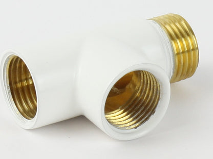 White Single Heat Dual Fuel Kit For Heated Towel Rail Radiator