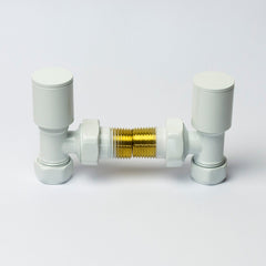 White Single Heat Dual Fuel Kit For Heated Towel Rail Radiator
