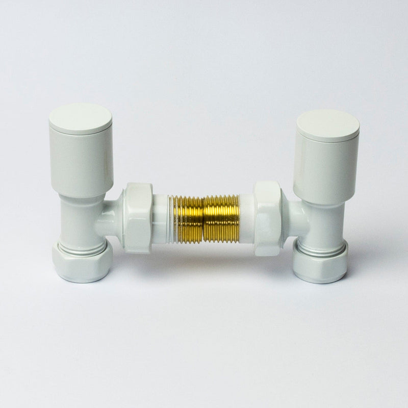 White Single Heat Dual Fuel Kit For Heated Towel Rail Radiator
