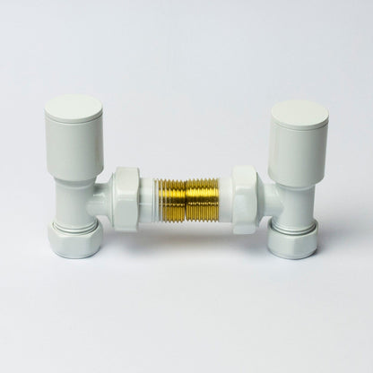 White Single Heat Dual Fuel Kit For Heated Towel Rail Radiator